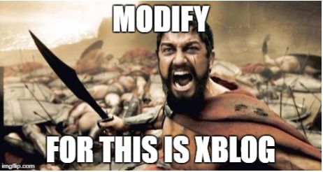 Modify XBlog